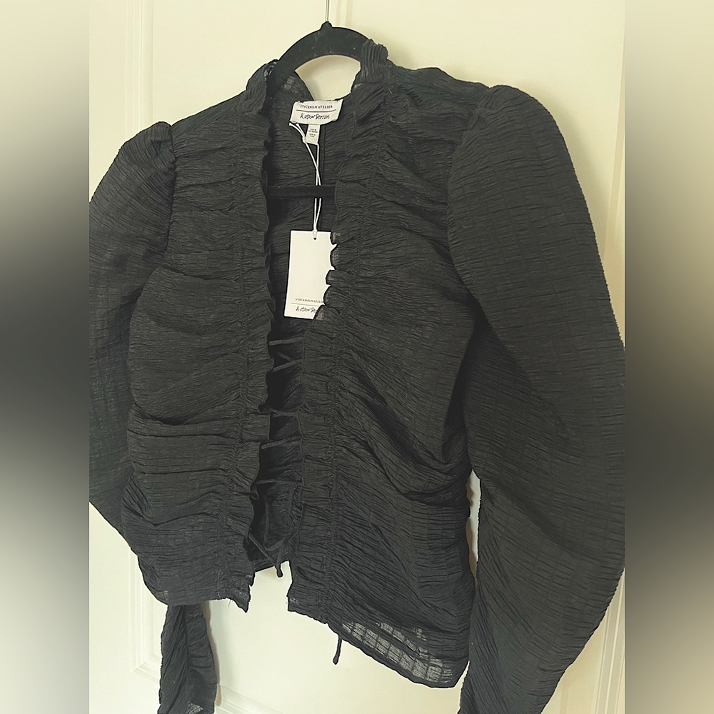 Stockholm Atelier Lace Up Blouse